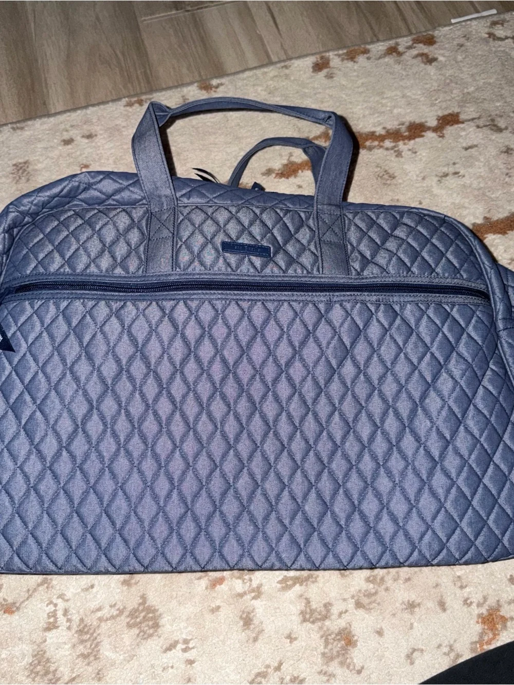 Vera Bradley Quilted Navy Duffel and Backpack Set